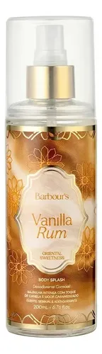 Body Splash Feminino Barbour's Beauty Vanilla Rum Inspire 200ml Oriental