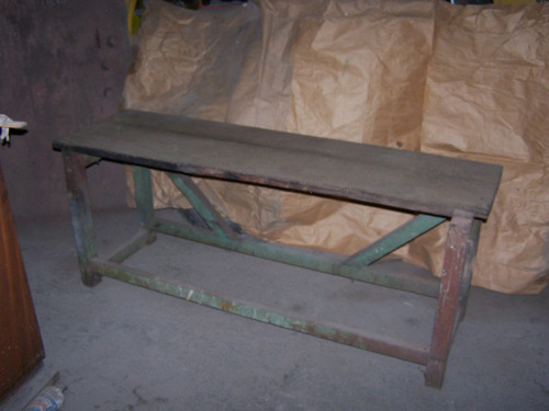 Banco De Trabajo Banco De Carpintero, Madera Dura Madera (Usado)