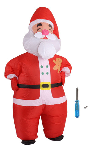Nuevo Disfraz Hinchable De Papá Noel Cabeza Grande For