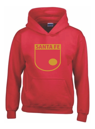 Buzo Santa Fe Futbol Capota Hoodies Buso Saco Bv79