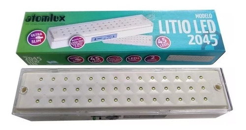  Luz De Emergencia Atomlux 2045 Slim Bateria De Litio 42 Led