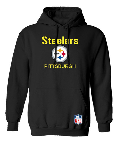 Sudadera Steelers Pittsburgh Nfl Unisex Hoodie Gorro Capucha