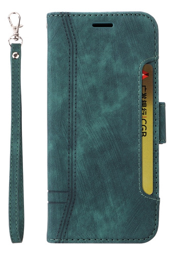 Sjk Funda De Cuero Verde Para La Versión Realme Gt Neo2 5g