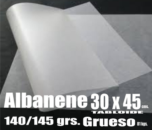 Albanene Tamaño Tabloide 140/145 Grs. Grueso 50 Hojas      