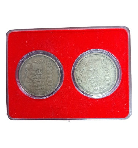 2 Monedas De 100 Pesos Mexicanos ( 2004 Y 2005 ). 