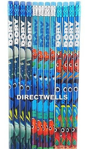 Disney Finding Dory Authentic Licensed 12 Wood Pencils Pack