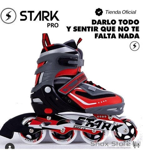 Imagen 3 de 10 de Rollers Profesionales Stark Patines Aluminio Extensibles Pro