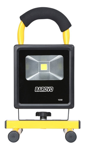 Reflector Led 10w 2200mah 500lm Recargable Barovo Pro10usbb Color de la carcasa Amarillo