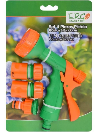Kit Pistola De Plastico 4 Piezas Afj