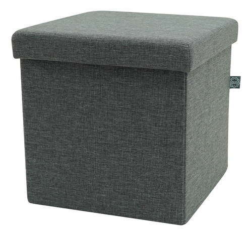 Taburete Plegable Organizador De Almacenamiento 38*38*38cm Color Gris