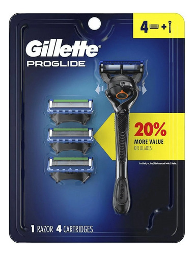 Gillette Proglide Afeitadora Con (4) Repuesto 100% Original