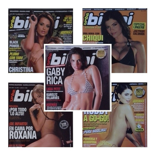 Revista Urbe Bikini: Roxana, Ruddy, Gaby, Chiqui, Christina 