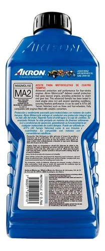 Aceite Akron 20w50 1l Mineral Motor