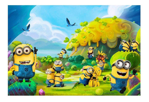 Fundo Fotográfico Newborn Minions 2,6x1,7 Ffm-526