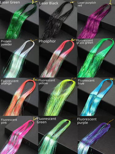 Polvo De Proteína Cabello Metálico Brillante 93cm