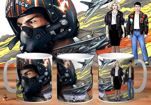 Taza De Ceramica Top Gun Conmemorativa Art