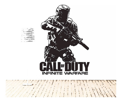 Vinilos Sticker Pared Videojuego Call Of Duty Cod 57x74cms 