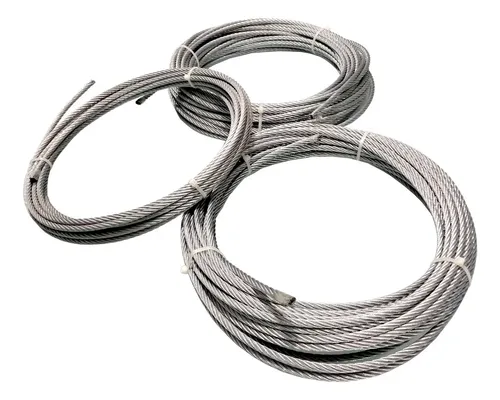 20m Cabo De Aço 8mm 5/16 Galvanizado Varal Guincho | MercadoLivre
