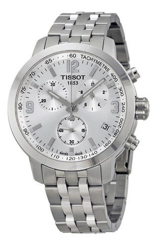 Relógio Tissot Prc200 T055.417.11.017.00 Branco Novo Aço