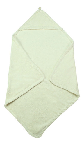 Toalla Bebé Capucha 100% Algodón Orgánico Crema
