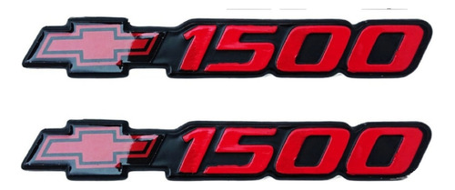 Par Emblemas Chevrolet Cheyenne Silverado 1500 99-07 Rojo