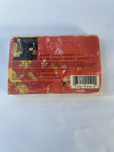 Extreme - More Than Words - K7 Single Extremamente Raro (Usado)