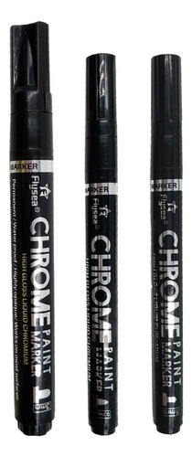 Rotulador Paint Metal, Cromado, De Alto Brillo, 5 Ml