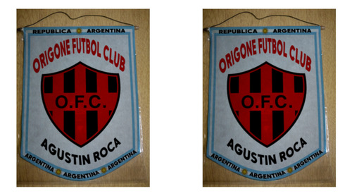 Banderin Grande 40cm Origone Futbol Club