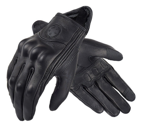 2024 Guantes Cuero Moto Custom Old School Retro Harley A