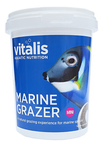 Vitalis Marine Grazer Mini 240g Fixa No Vidro - Ração Peixe