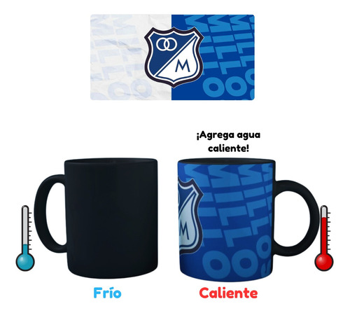 Mug Taza Magico De Millonarios Campeón Fpc 2023-1