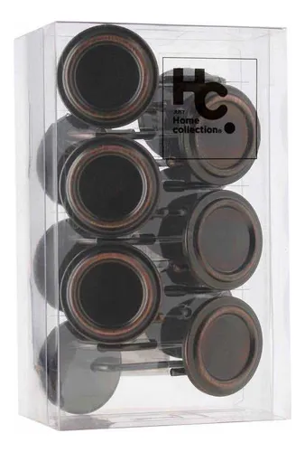 Set De Ganchos Para Cortina De Baño 12 Unidades Negro Just