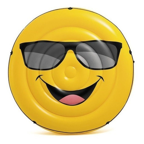 Colchon Inflable Emoji Cara Sonriente Alberca Intex 57254 Amarillo