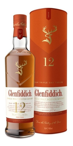 Whisky Glenfiddich 12 Años Triple Oak 750ml En Estuche