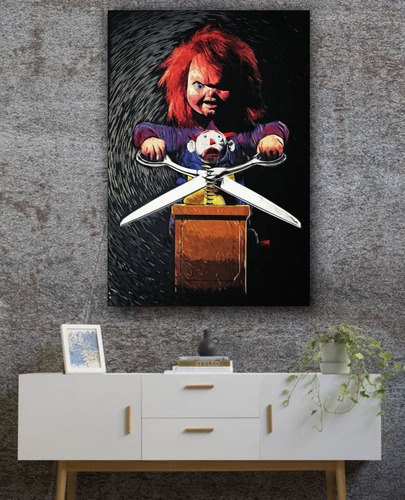 Cuadro Decorativo Chucky  Muñeco Diabólico Arte Terror - 22