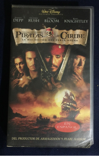 Piratas Del Caribe La Maldición Del Perla Negra Película Vhs
