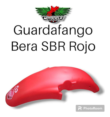 Guardafango Delantero Moto Bera Sbr Rojo