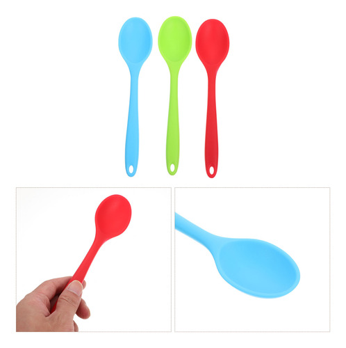 Cuchara De Silicona Para Servir Ramen Spoon, 3 Unidades