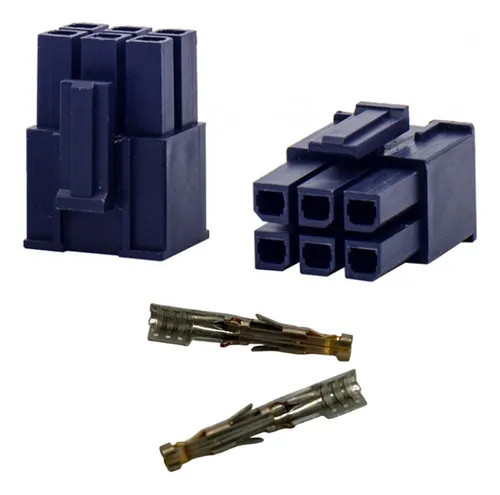 Conector 6 Vías Mega-fit Homologo 170001-0106 Con Terminales