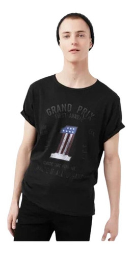 Camiseta Algodón Grand Prix  Mng Talla M