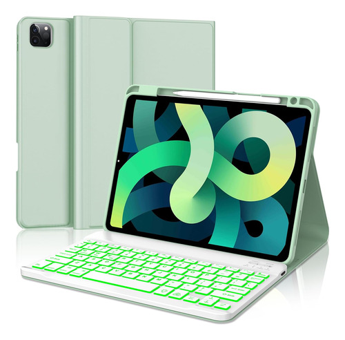 Funda Con Teclado Retroiluminado P/ iPad Pro De 11 Air Gen