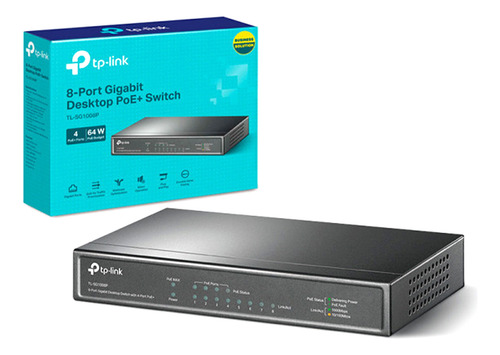 Switch Tp-link Tl-sg1008p 8 Puertos 1000mbps 4 Port Poe