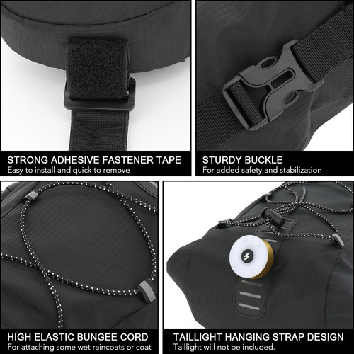 Alforja Cycle Rear Post Ba, Bolsa De Almacenamiento Impermea