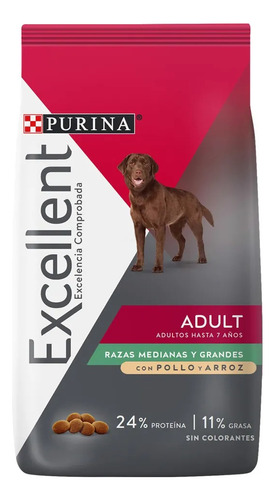 Excellent Adulto Raza Mediana Y Grande De 15kg Mr.canino