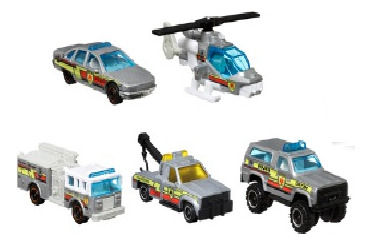 Matchbox 5 Pack Mbx City Drivers Carros De Bomberos
