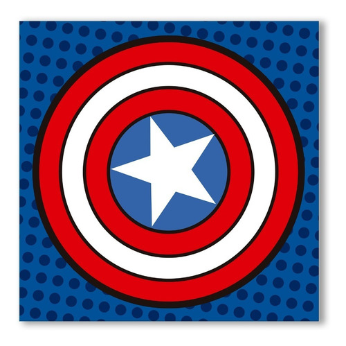 Cuadros Decorativos 30x30 Logos Super Heroes