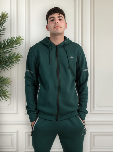 Campera Hombre Deportiva Dufour Campera Acetato Reflex