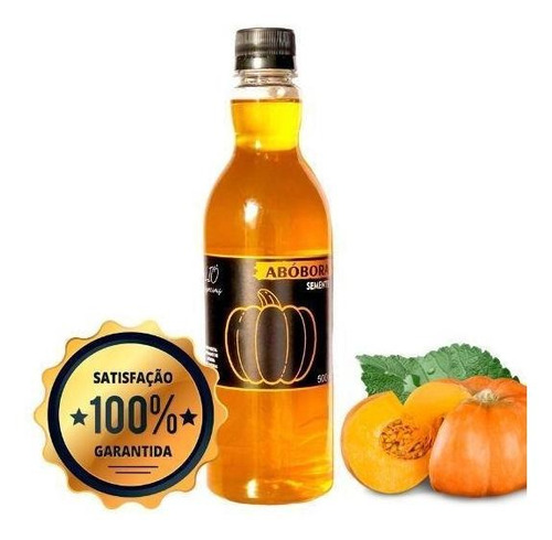 Óleo De Abóbora Puro 100% Natural 500ml