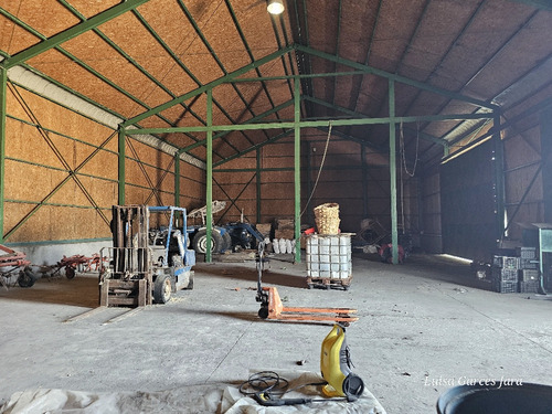 Bodega Con Oficinas Y Patio Pavimentado En Cabrero