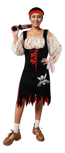 Disfraz De Pirata Traje Mujer Cosplay Halloween,talla S A Xl